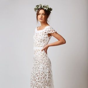 Rue de Siene violet bridal dress